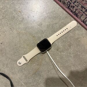Smartwatch with Cream Band